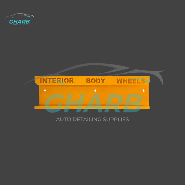 هولدر دیواری اسپری و قلم دیتیلینگ 100 سانتی متری زرد مدل Detailing Brush & Bottle Holder