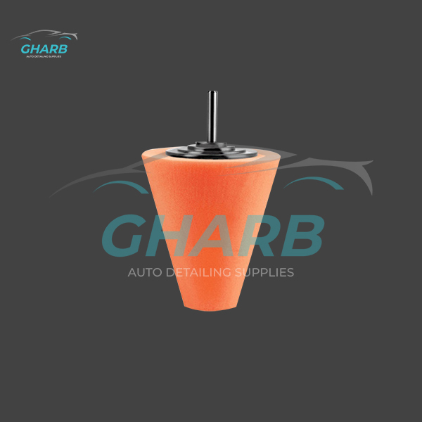 پد پولیش متوسط سر دریلی مخروطی نارنجی مخصوص رینگ