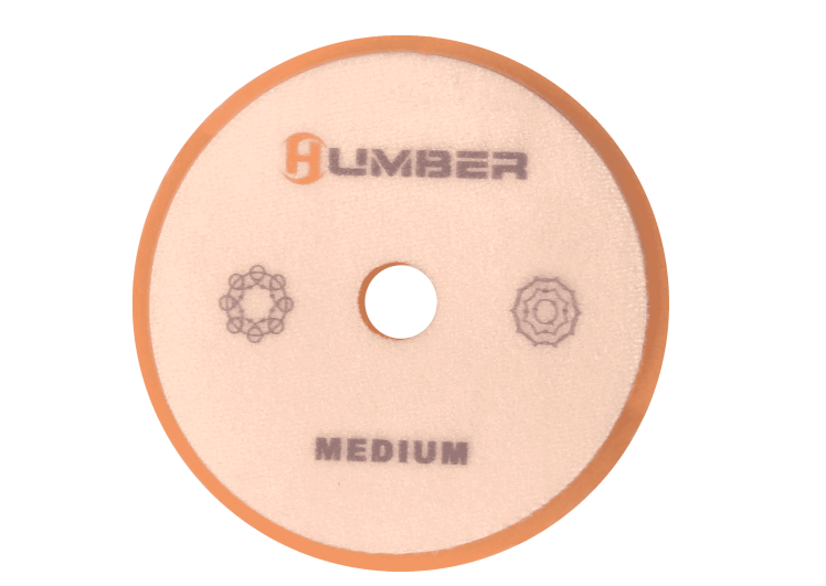 پد پوليش متوسط دوكاره 130 ميلی متر نارنجی هامبر