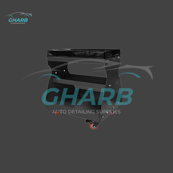 صندلی چرخدار ساده دیتیلینگ مشکی مدل Rolling Detailing Seat