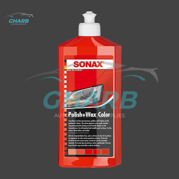 پولیش و واکس قرمز 500 میلی لیتر سوناکس
