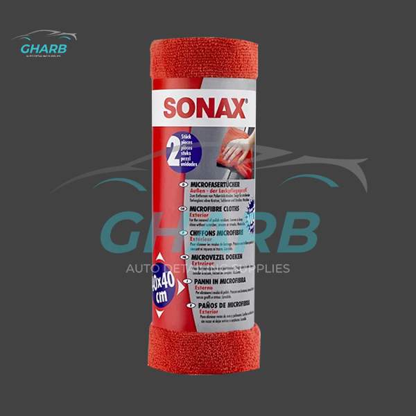 دستمال مایکروفایبر دو عددی بدنه خودرو سوناکس